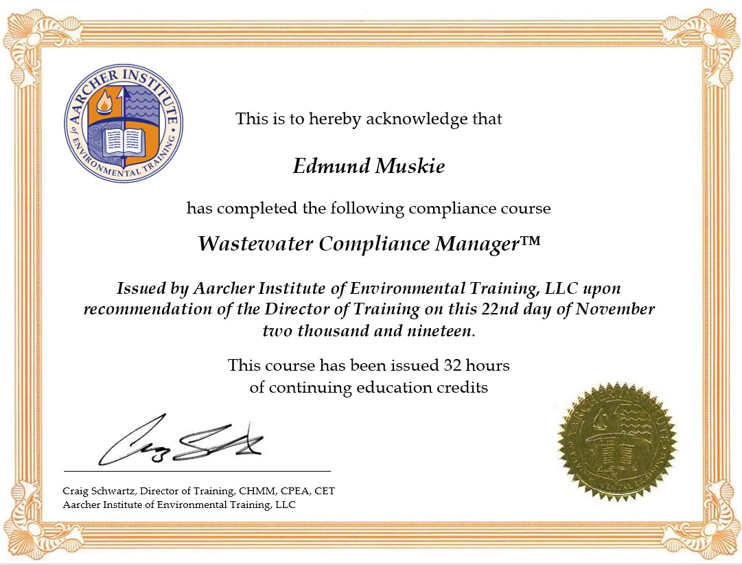 Completion Certificate